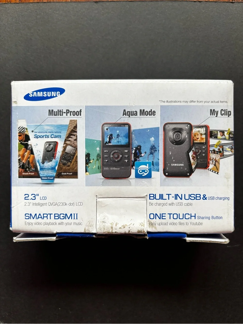 Samsung HMX-W300 Waterproof Full HD Pocket Camcorder | Open Box